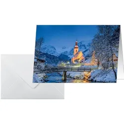 Sigel, Grusskarte + Briefpapier, 25 Weihnachtskarten Bavarian Christmas DIN A6 (25 Stk.)