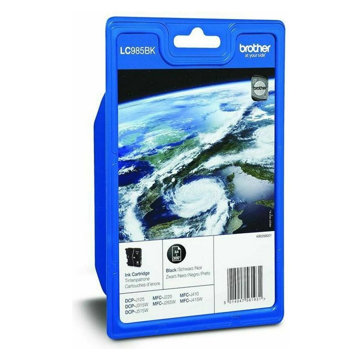 Brother LC985BKBP - Schwarz - Original - Blisterverpackung (BK) (LC985BKBP)