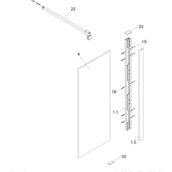 HSK Ersatzteile Schrauben- und Abdeckkappenset, E78200-2 E78200-2