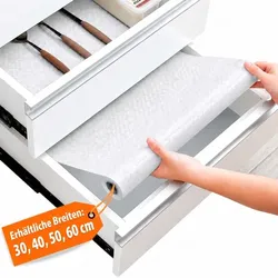 Relaxdays Schubladenmatte zuschneidbar 6m Weiß