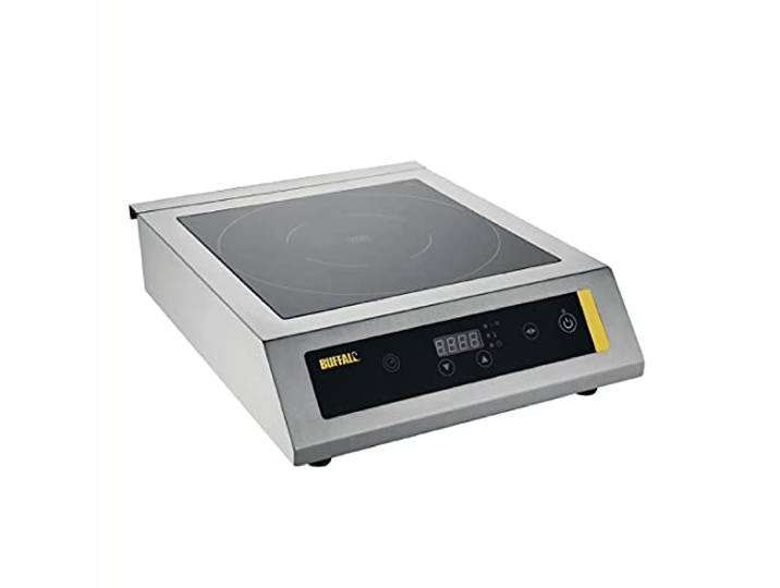 Buffalo 3 kW Schwerlast Einzel-Induktionskochplatte, digitale Steuerung, 220-mm-Zone, CP799