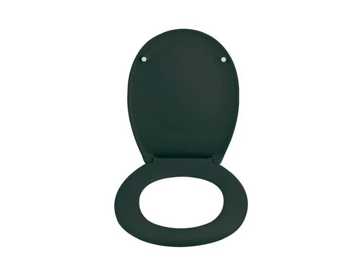 WC-Sitz SPIRELLA Neela Dunkelgrün matt , grün, B:37,3cm L:45,5cm, Kunststoff, WC-Sitze, WC-Sitz