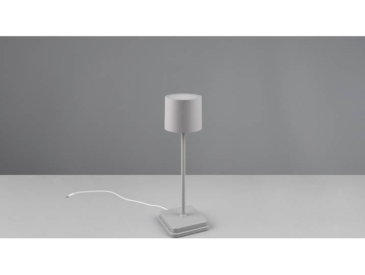 Reality Leuchten Akku Tischlampe Fernandez Grau
