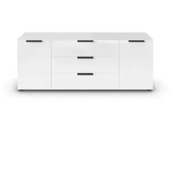 Lowboard Flipp Glas Weiß
