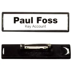 Durable Namensschilder Clip-Card mit Plattennadel schwarz 17x67mm VE=25 Stück