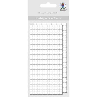 URSUS Bastelzubehör Klebepads, 2 mm, 2 Blatt mit je 364 Klebepads
