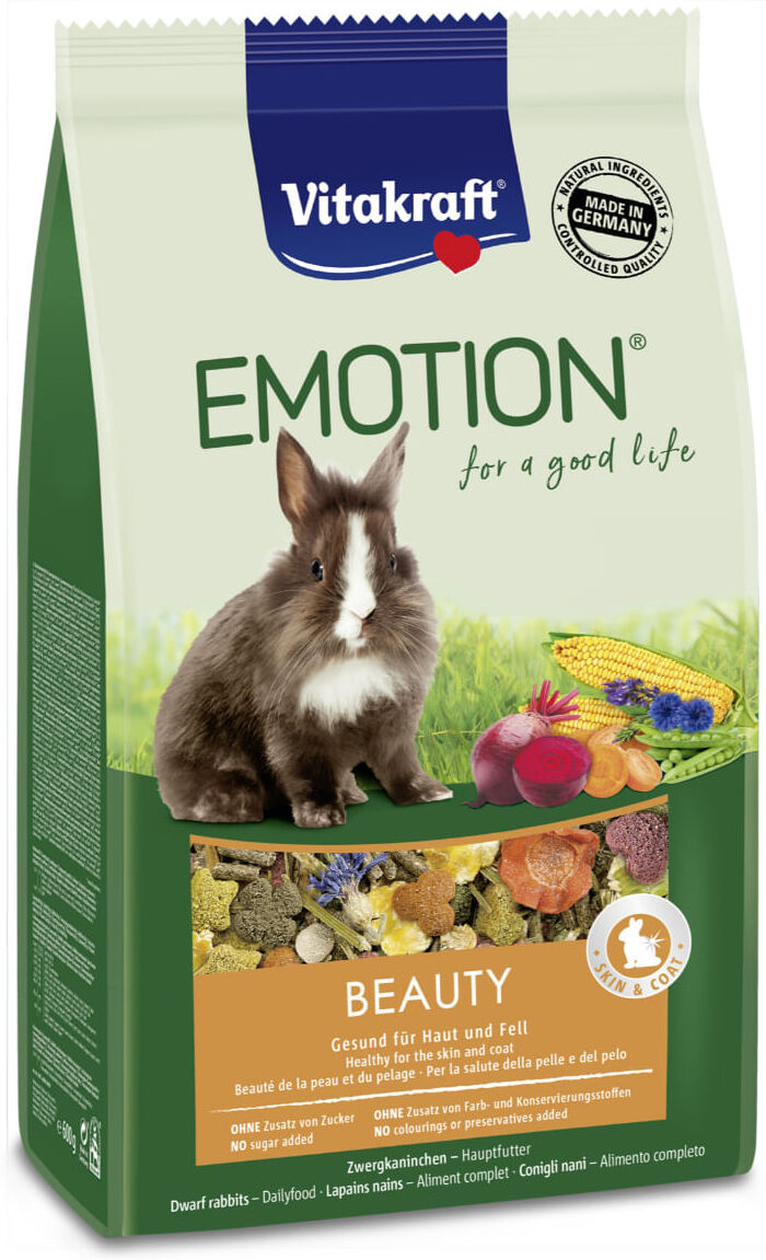 Vitakraft Emotion Beauty Mangime per Conigli Nani Adulti 600G