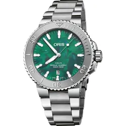 Oris Aquis X Bracenet 01 733 7730 4137-07 8 24 05PEB - blau,grün,silber - 43,5mm
