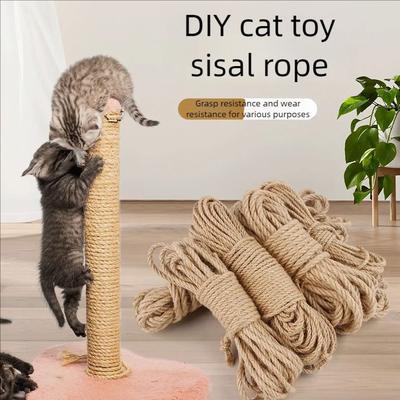 Inspired Finds Natural Jute Cat Scratcher Replacement Rope For Cat Trees & Climbing Frames 32.81 Ft