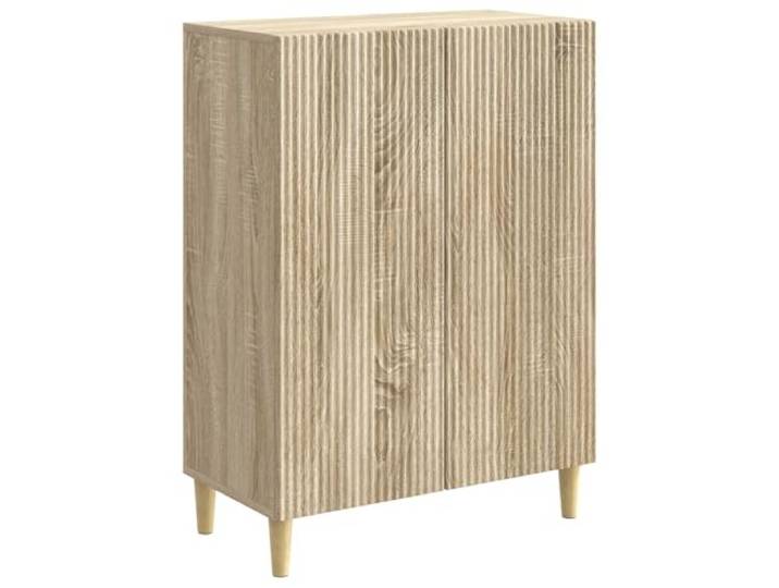 Sideboard Sonoma-Eiche 66 x 34,5 x 90 cm Holzwerkstoff mit Pendeltür Vintage-Chic Design, robuste Holzwerkstoff-Konstruktion, Pendeltür mit 90°-Öffnung, konische Beine, vielseitig nutzbar