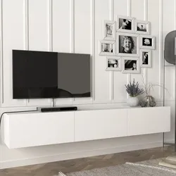 Fernsehschrank Vihti 180x31x29,5cm Weiß [en.casa]