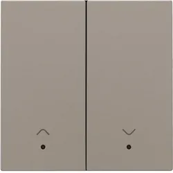 Niko Züblin 123-32006 Abdeckung mit Linse für elektronischen Doppel Rollladenschalter, bronz 12332006