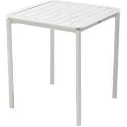 Oviala Business Quadratischer Terrassentisch (70x70cm) weiß