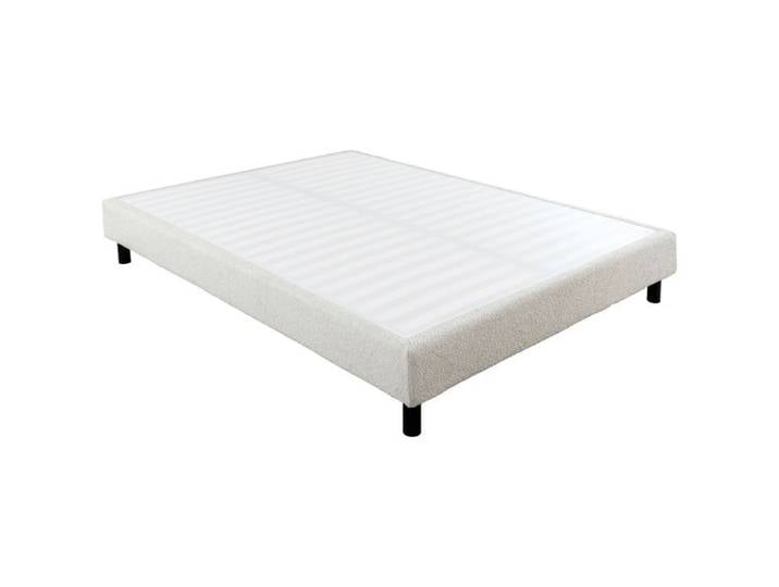 Sommier Tapissier Démontable 140x190cm bouclette crème - TAPIKIT