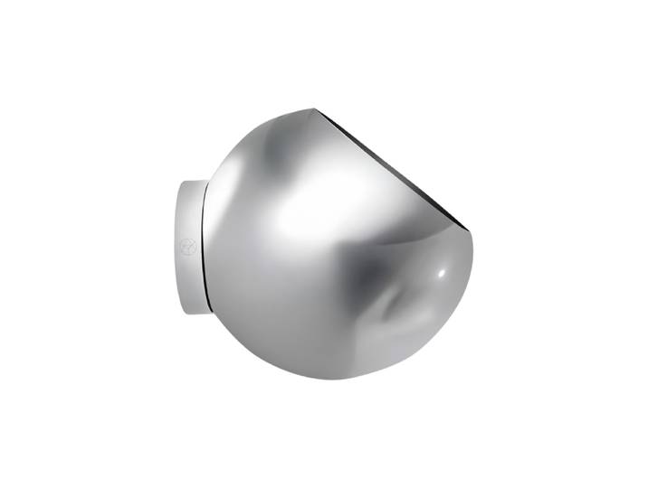 In-/Outdoor Design Blumentopf für die Wandmontage „Globe“, Silver Ø 17 x 15.4 cm AYTM
