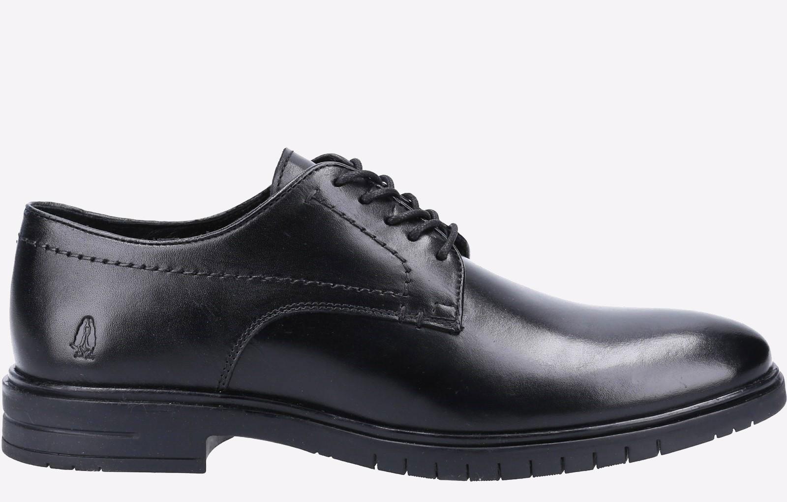 Hush Puppies Sterling Schwarze Herren Schnürschuhe Aus Leder