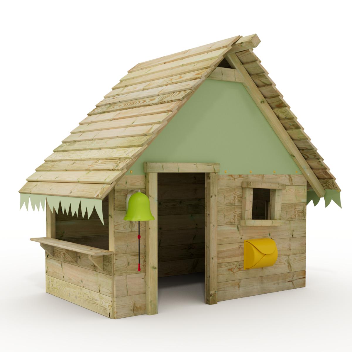 Kinder-Spielhaus Tipi aus Massivholz - Stabiles Gartenhaus für kreativen Spielspaß im Freien - Wetterfestes Kletterhaus für den Garten - Wickey