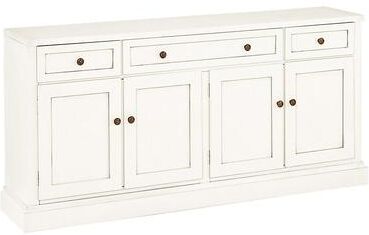 Casa Florentina Josephina Media Console - Saturated Snow White - Ballard Designs