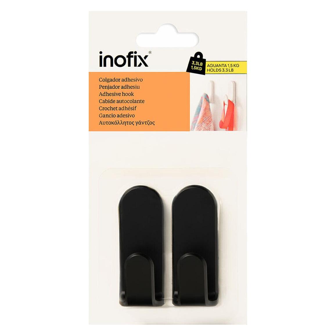 Inofix Türhänger taga Schwarz 1,5 Kg Klebstoff (2 Stück) (59310885)