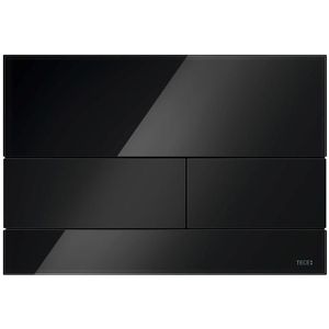 TECE TECE Betätigungsplatte TECEsquare, aus Glas, für WC, für  Spülkästen, 2-Mengen-Spülung, schwarz
