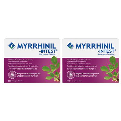 Myrrhinil Intest überzogene Tabletten 2x 2x500 St Überzogene