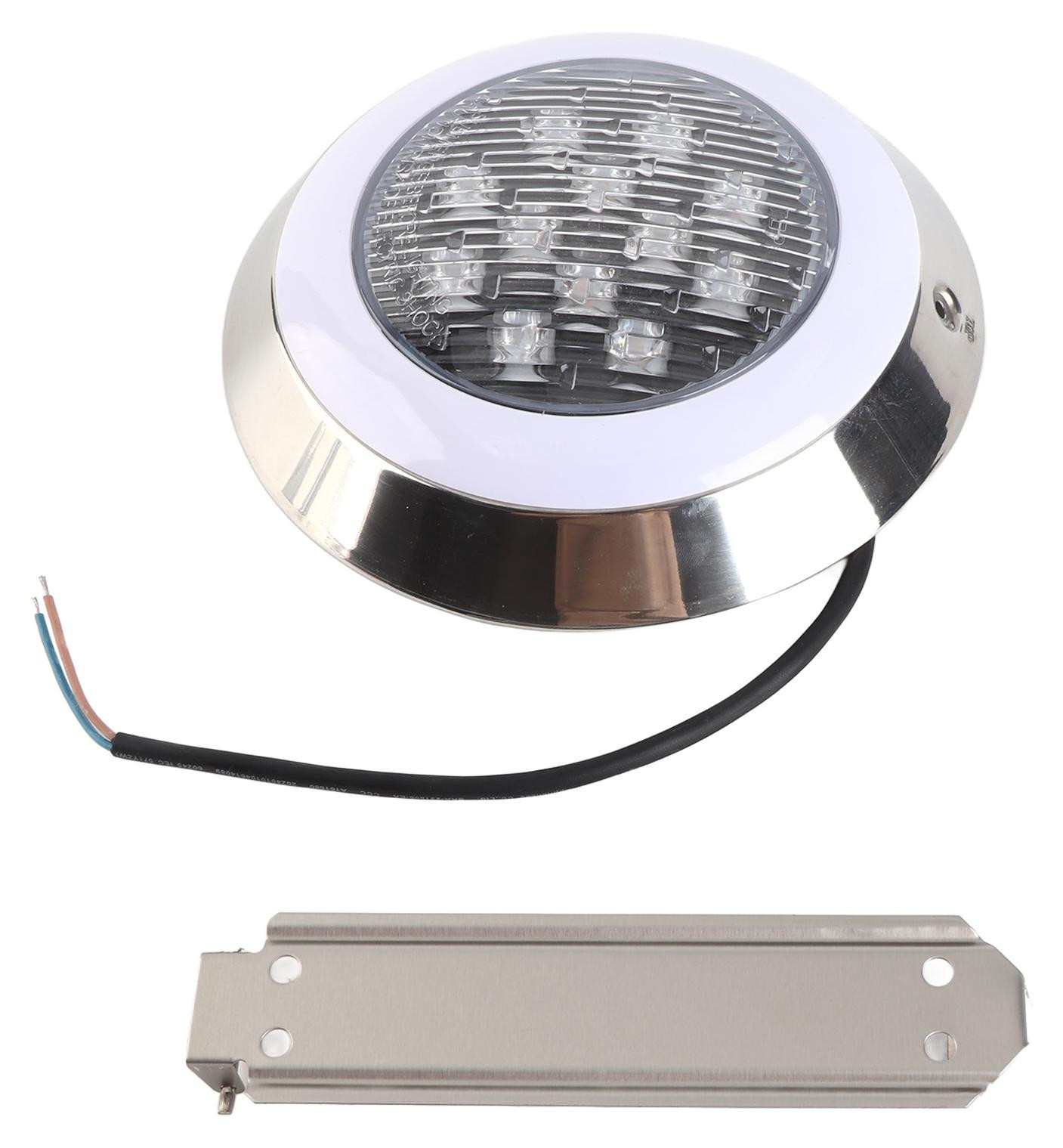 Gistuch LED zwembadverlichting voor wandmontage, warm licht 3000 K, 12 W, 12 V, waterdicht onderwaterlicht voor de tuin