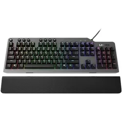 Lenovo Legion K500 Tastatur USB QWERTY US Englisch (US, Kabelgebunden), Tastatur, Schwarz, Grau