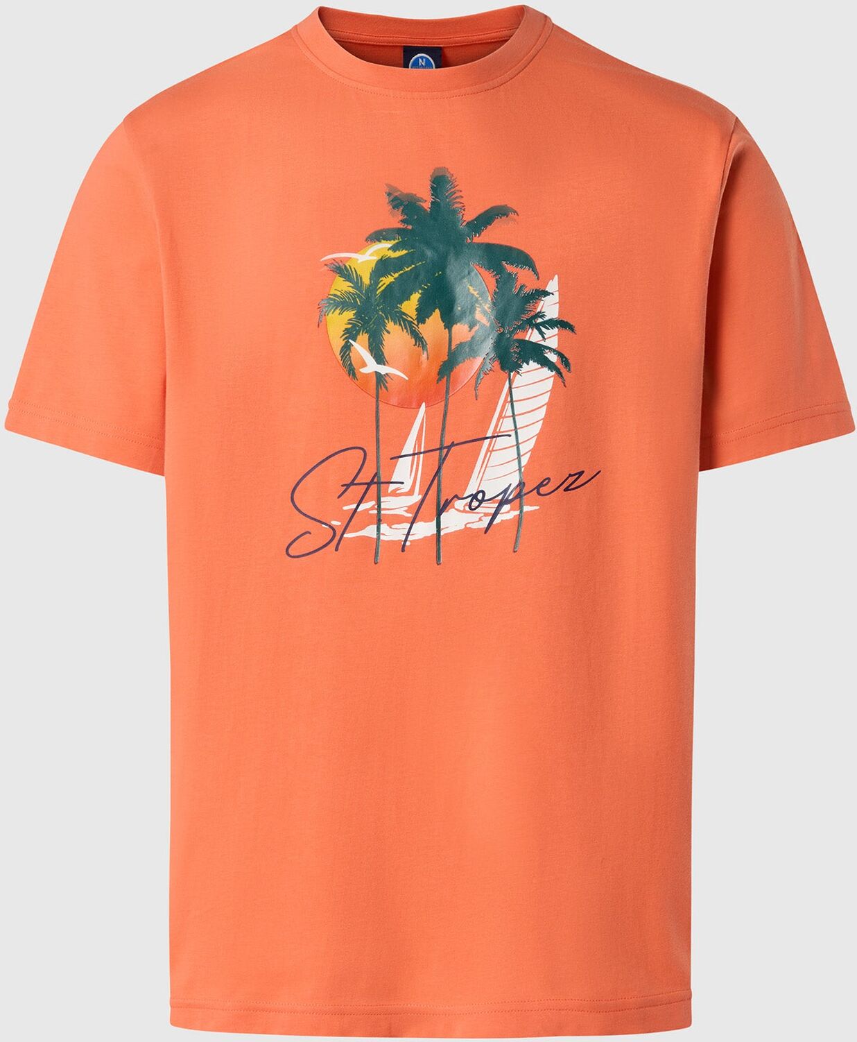 North Sails T-Shirt mit Sommer-Print Paprika XXL