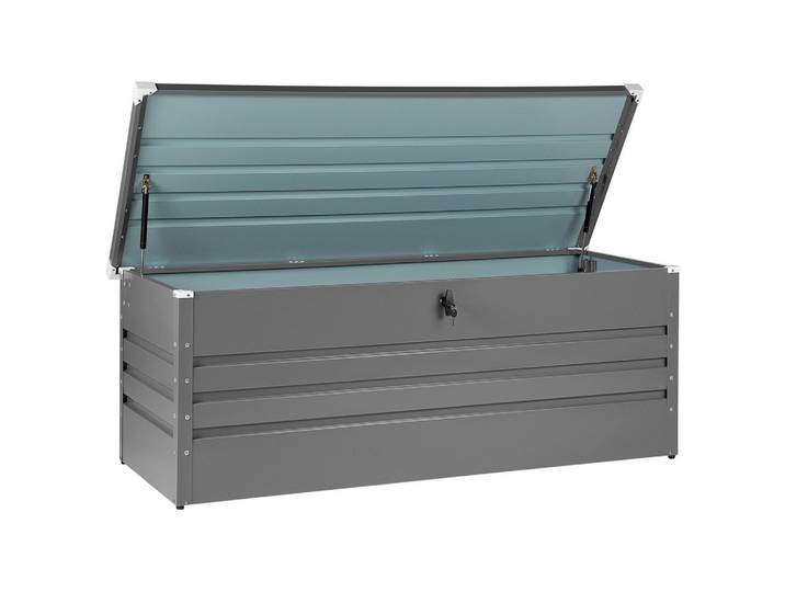AUFLAGENBOX Stahl grau 165/70 cm Cebrosa