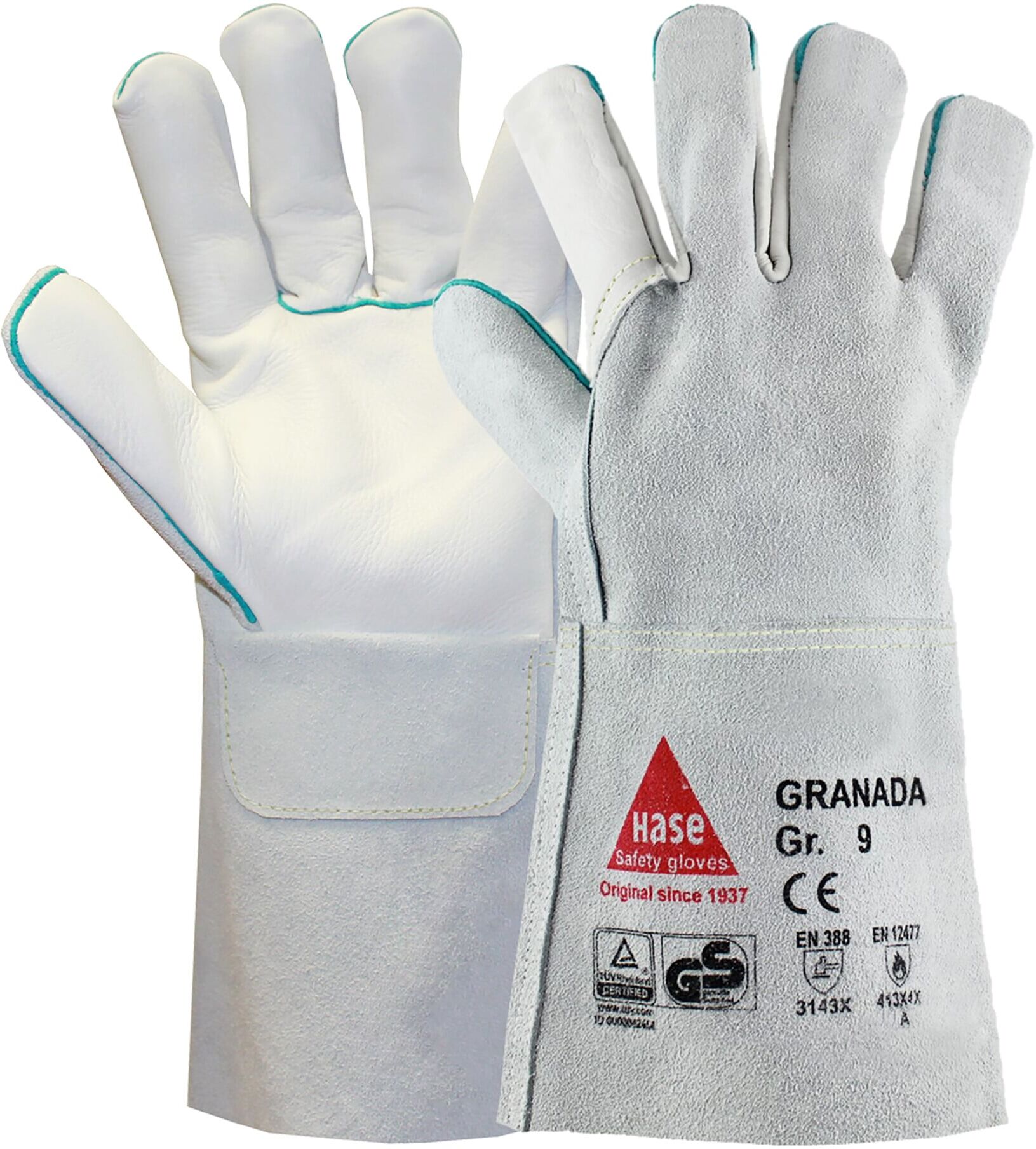 Hase Granada K Schweißerhandschuh aus Rindnarben-/Rindspaltleder Größe 10 (100336-10)