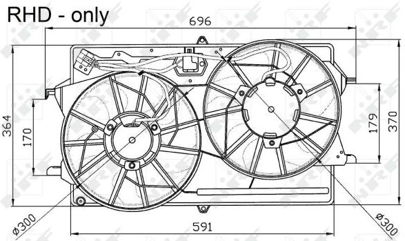 Nrf Lüfter, Motorkühlung 47033 Für Ford