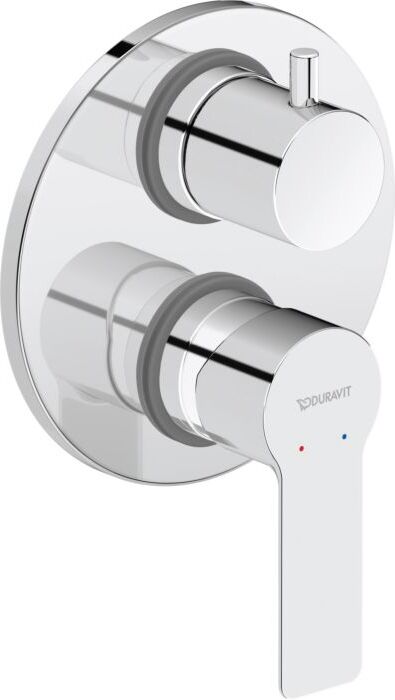 Duravit D-Code Waschtischarmatur Set DC5210008010 Unterputz, Keramikmischsystem, Chrom Hochglanz, Ø137 mm