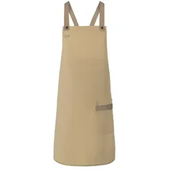 Latzschürze Urban-Look "LS 38" - kieselbeige