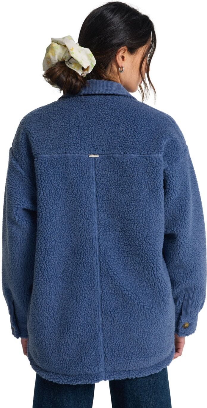 Blusenjacke BILLABONG "Coastal Waves", Damen, Gr. S, blau, Obermaterial: 100% Polyester., Jacken Blusenjacke blau S
