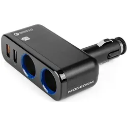 Modecom Car Charger USB, Auto Adapter, Schwarz