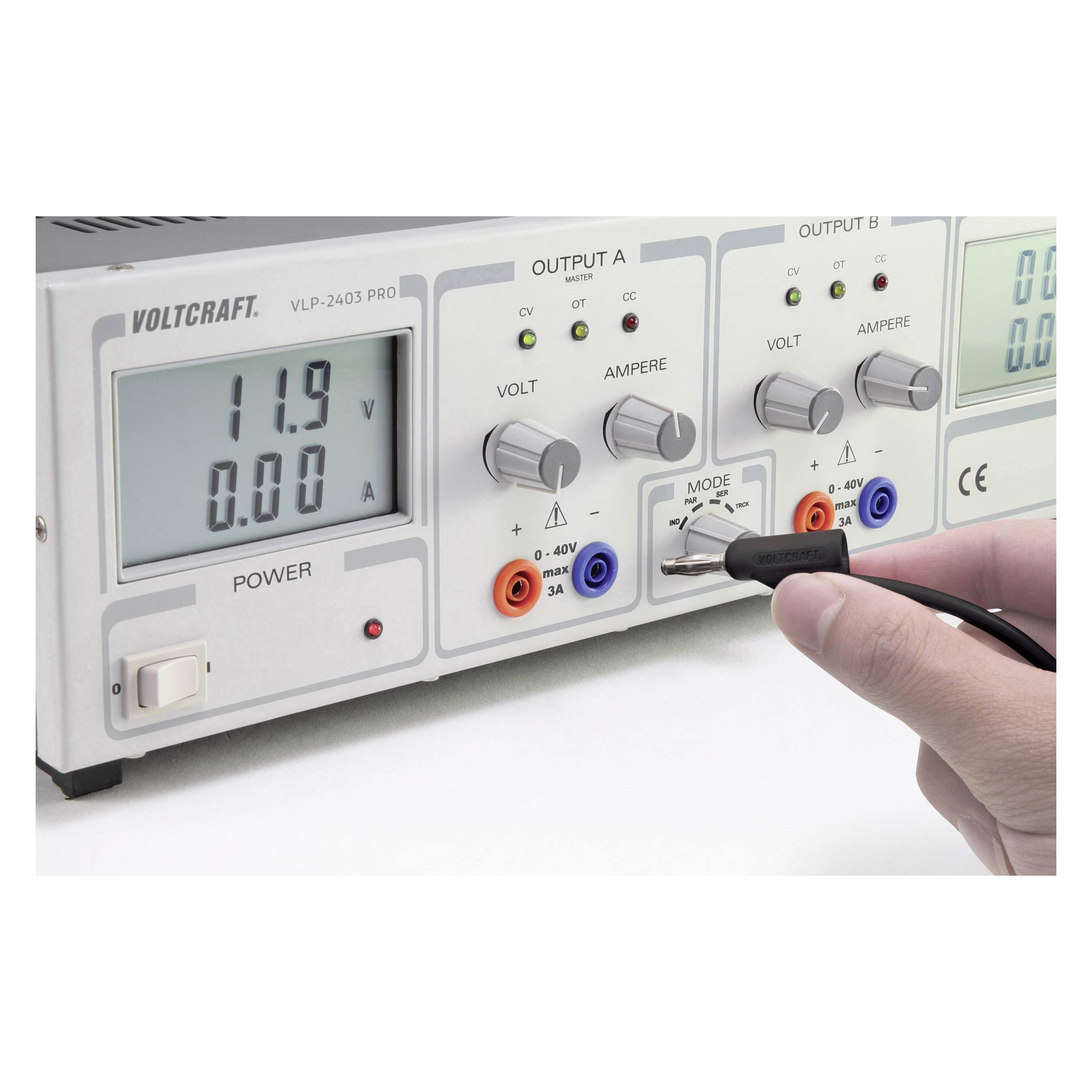 Voltcraft Hochflexible Messleitungen MSB-300 30 V/AC, 60 V/DC 10 A (MSB-300-0.5-SW)