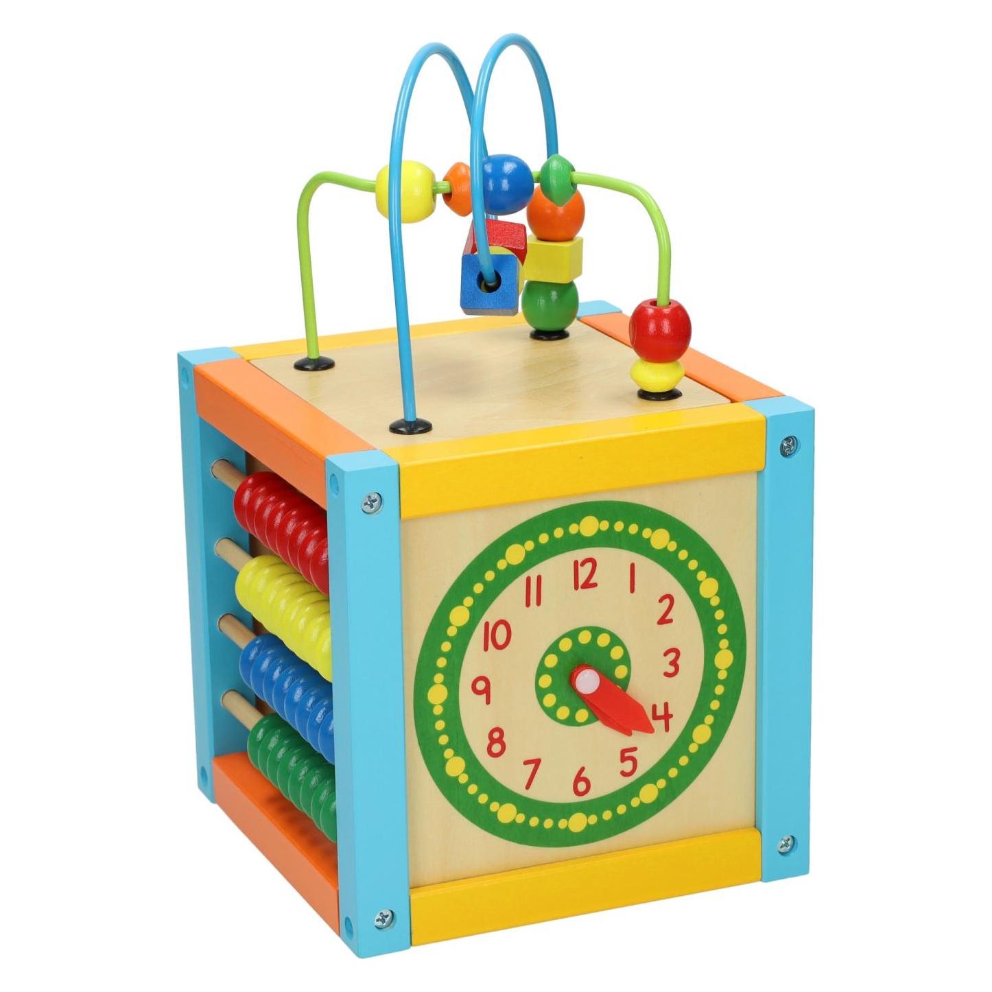 Primi Passi Aktivitätswürfel aus Holz mit Spirale, 5 in 1 (69092997)