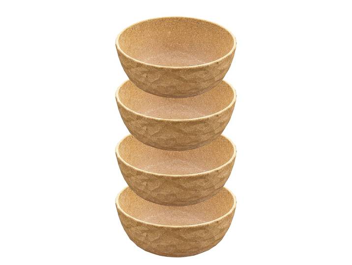 Schale Club Bowl Recycle 4er-Set Ø 16cm Braun/Braun