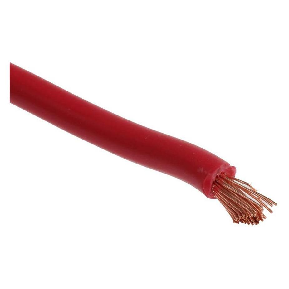 RS PRO BK PVC Flexi Switchgear 4.0 Red Cable (25 m) (8114472)