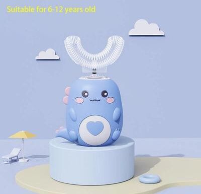 Uplifted Finds Childrens U Shaped Smart Electric Toothbrush 6 12 Years Old Blue
