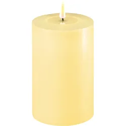 Deluxe Homeart LED Stumpenkerze Real Flame hellgelb, Ø10 x H15cm, hellgelb