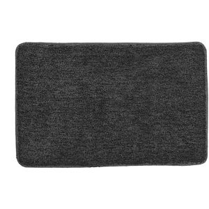 Kleine-Wolke Badematte Badteppich Seattle, 70 x 120 cm, schiefer, aus Polyester, rutschfest