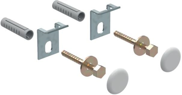 Geberit Urinal-Befestigungssatz Kerafix 551075 weiss, mit Abdeckkappen