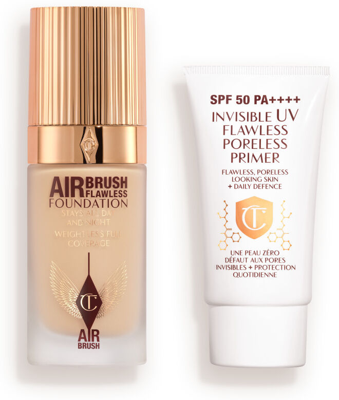 Spf50 Airbrush Complexion Duo - Makeup Kit Charlotte Tilbury 3248 Spf50 Airbrush Complexion Duo Size: