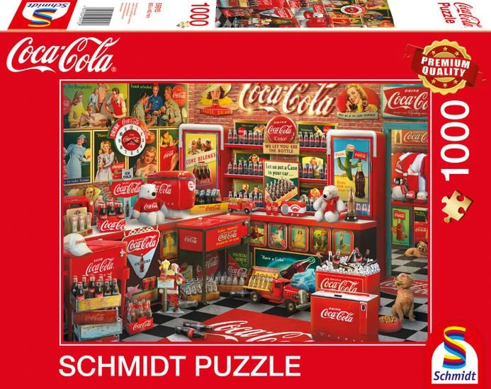 Schmidt Spiele Coca Cola - Nostalgie-Shop (1000 Teile)