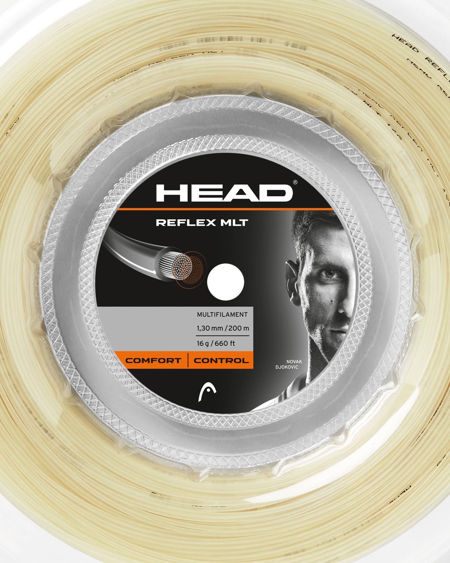 Head Reflex Mlt - Corde Tennis - Bianco 1,30MM