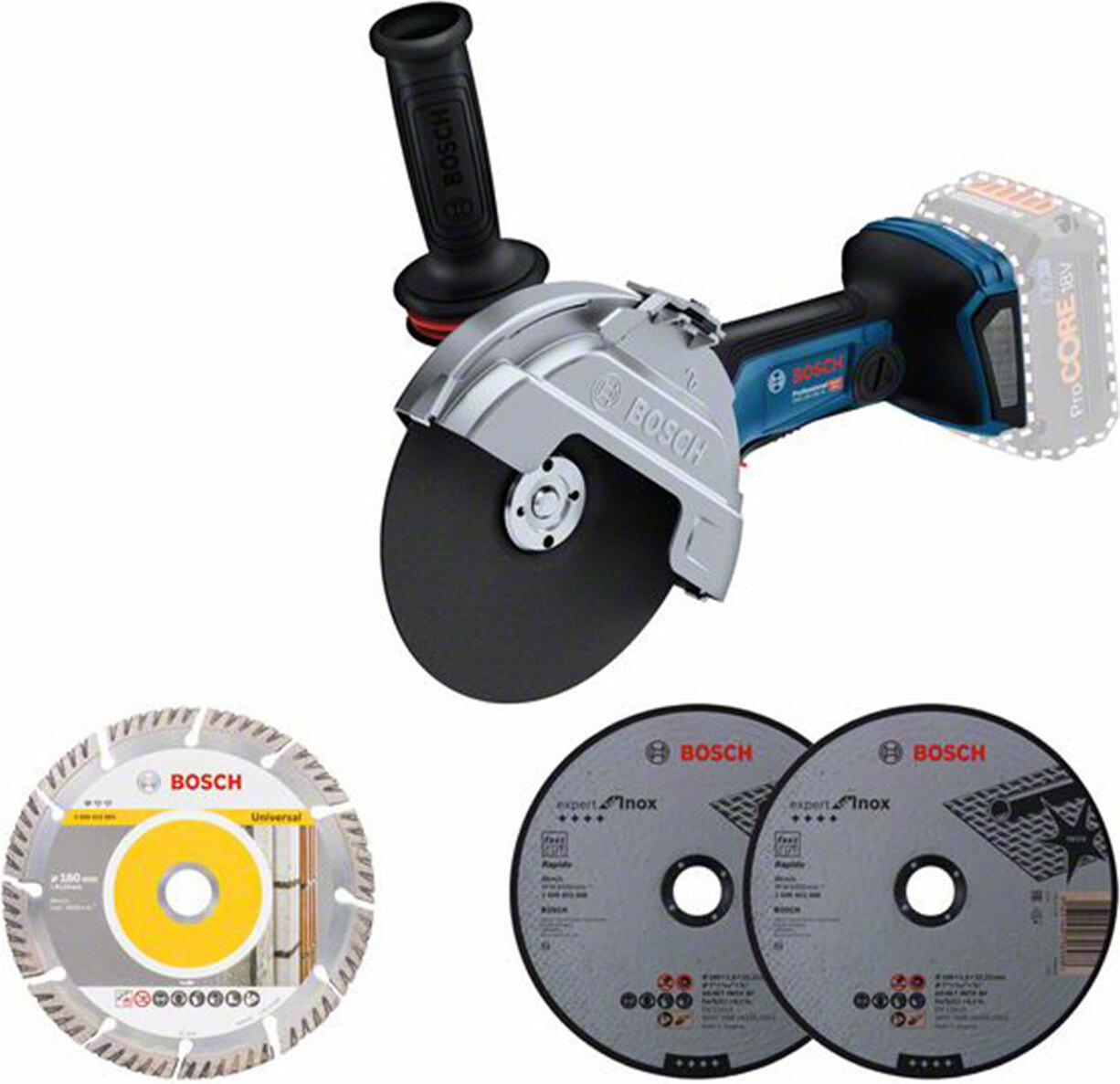 Bosch Akku-Winkelschleifer GWS 18V-180 PC