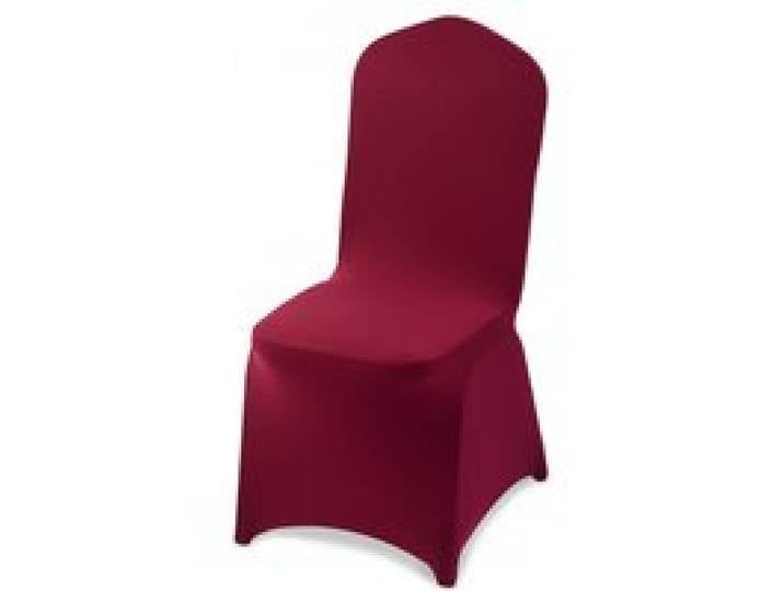 VEVOR Stuhlhussen Stuhlbezug 50 Stk. waschbarer & abnehmbarer Stuhlüberzug aus Polyester-Spandex für Hochzeitsfeiern Esszimmerbankette Restaurant, passend für Stühle (51 x 45 x 95 cm) Burgunderrot