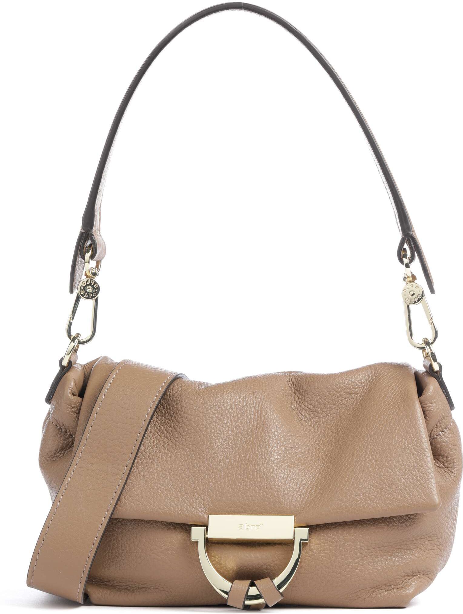 Abro Dalia Temi Small Schultertasche aus Leder, braun