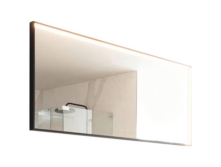 Schöner Wohnen Badezimmerspiegel, Glas, rechteckig, 150x64x4 cm, Goldenes M, Made in Germany, in verschiedenen Größen erhältlich, waagrecht montierbar, Badezimmer, Badezimmerspiegel, Badspiegel